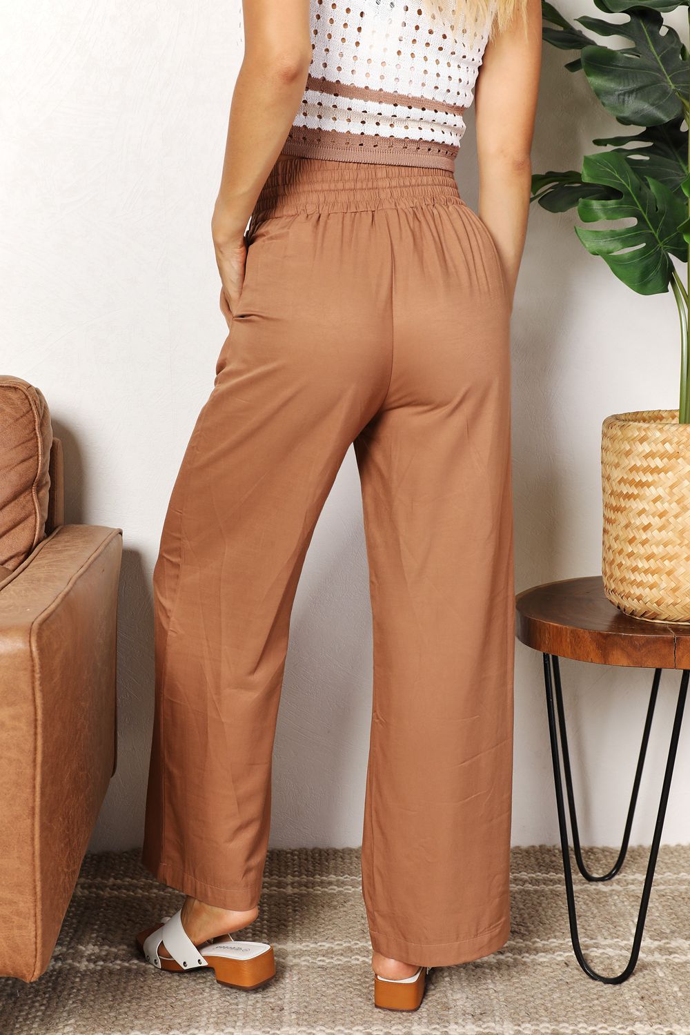 Pants Drawstring Wide Leg