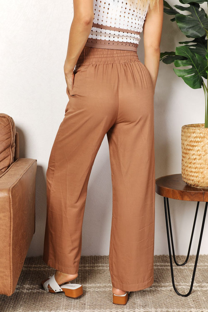 Pants Drawstring Wide Leg