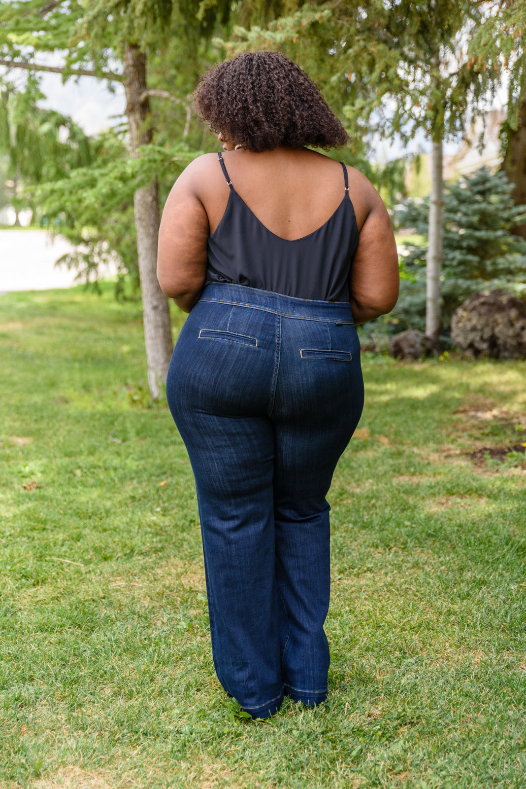 Pants Pockets Wide Leg