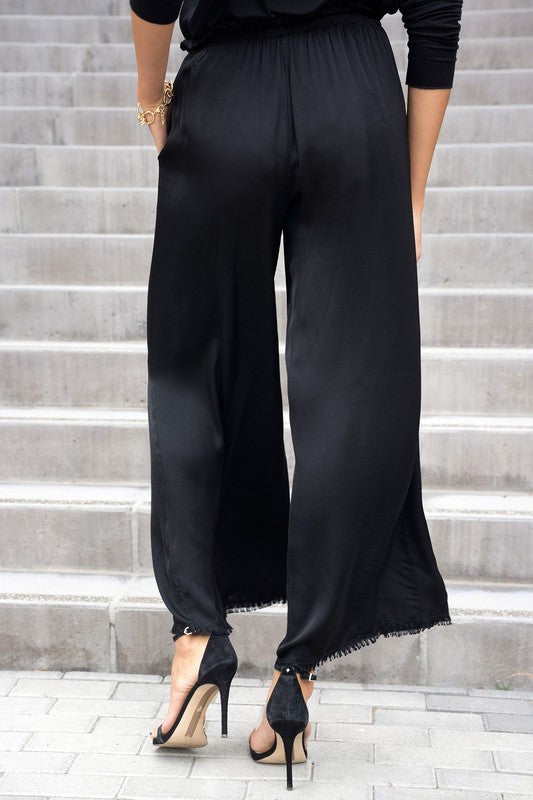 Pants Silky With Side Pockets Italian
