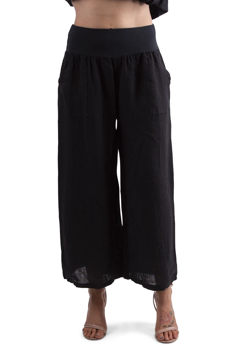 Love is like a Dress_-_Pants Linen Italian_-_Black