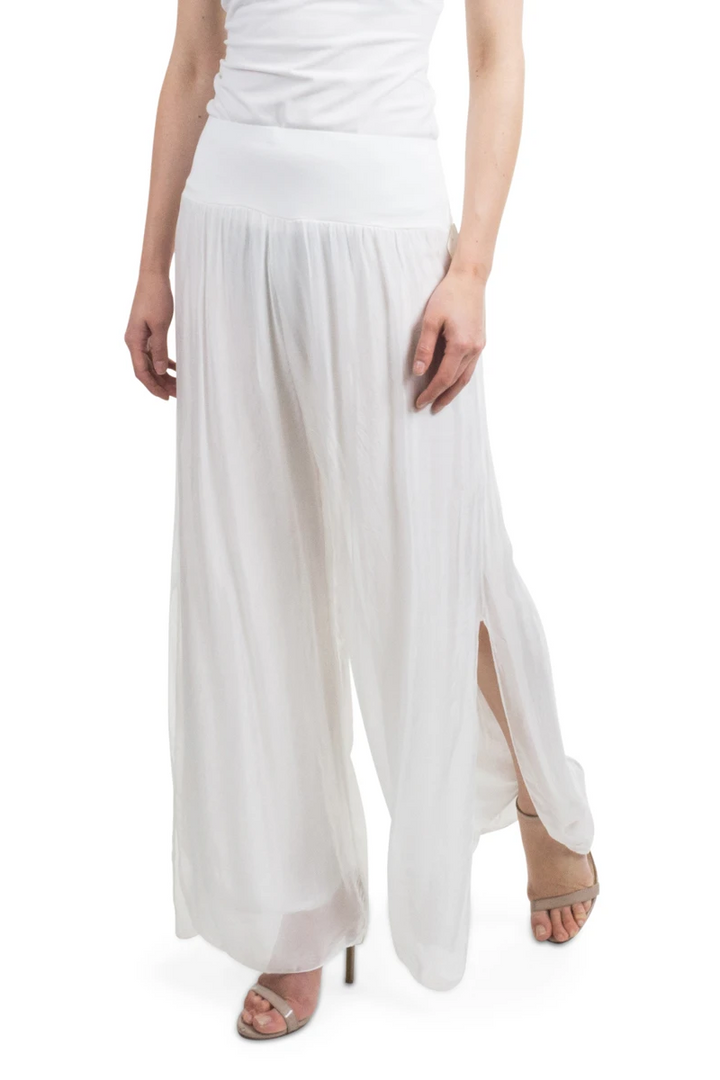 Love is like a Dress_-_Pants Silk Italian_-_White